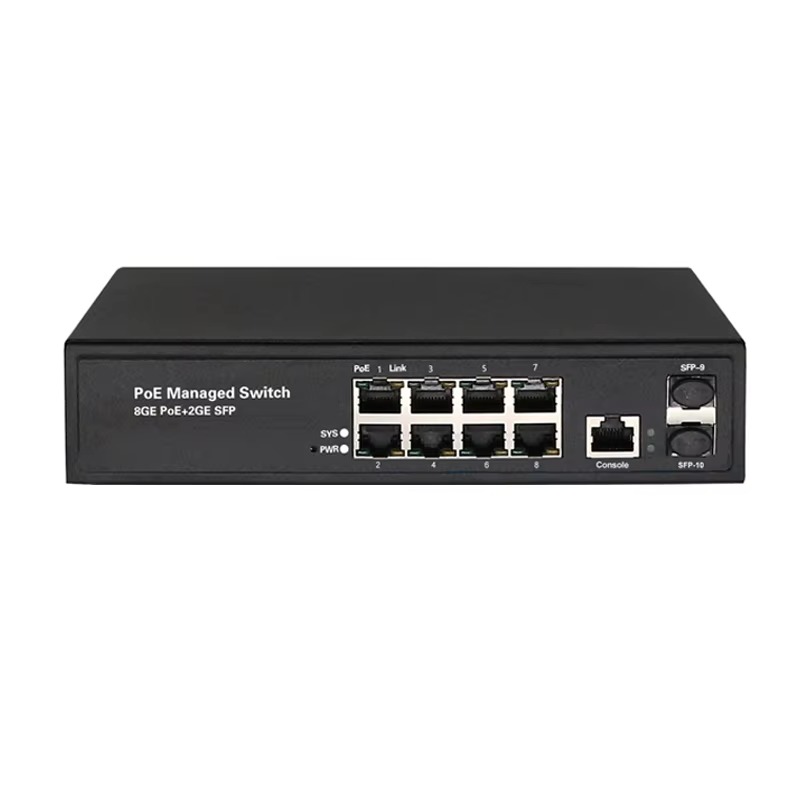 Managed Gigabit Poe Switch 8 Port 802.3At - Fabrika çıkışlı, 8 portlu, Gigabit hızında,