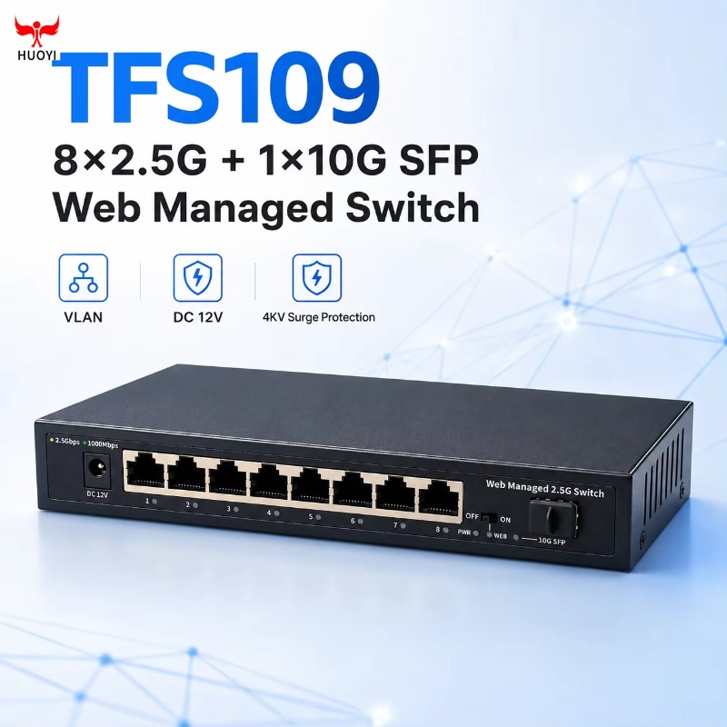 8 Portlu 2.5Gb Yönetilebilir A - Sfp+ 10G Managed Switch 8 Port incelemesi ve fiyatı