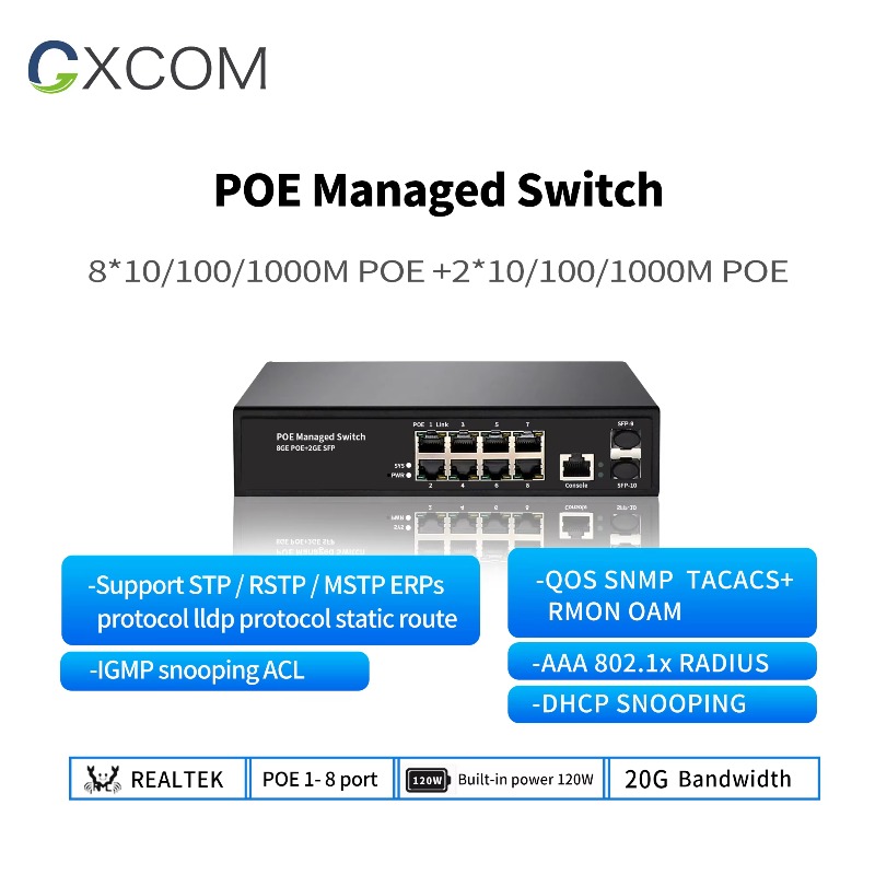 Fabrika çıkışlı, 8 portlu, Gig - Managed Gigabit Poe Switch 8 Port 802.3At incelemesi ve fiyatı